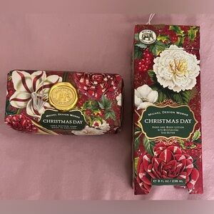 Michel Design Works Christmas Day Lotion 8oz & 8.7oz Soap